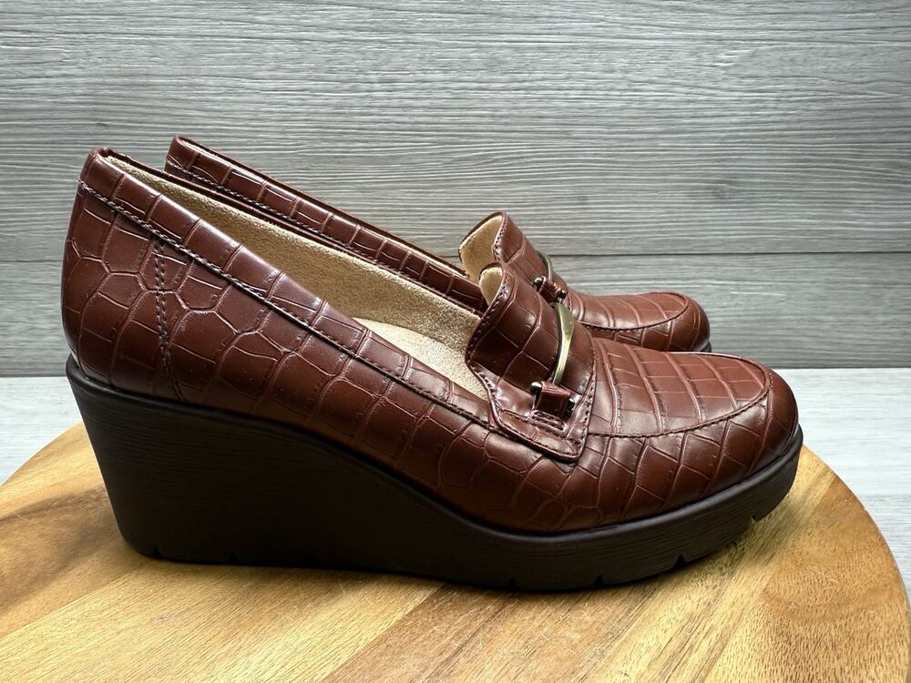 Soul Naturalizer Brown Achieve Slip On Wedge Women’s 7.5 W